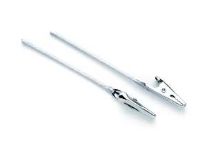 Krokodilklammern m. Draht 4 Stück, ca. 8,5cm