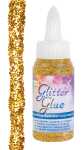 Glitterglue Flasche 60ml Dosierverschluss gold