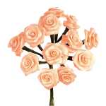 GLOREX Diorröschen 12 Blüten coral