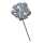 GLOREX Diorröschen 12 Blüten silber