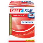 tesa Klebefilm Office Box - transparent, 25 mm x 66 m, 6 Rollen