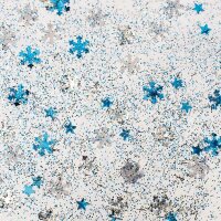 Glitterglue Flasche 53ml Confetti Snow blau/silber