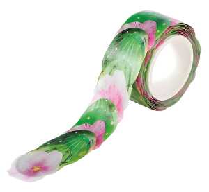 Washi Sticker Kakteen 200 Stück auf Rolle - vorgestanzt, selbstklebend