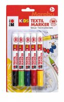 Stoffmalstift Kids Set 5ST sort. MARABU 03140 000 00001