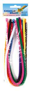 Chenilledraht bunt sortiert FOLIA 77809 50cm D8mm 10ST