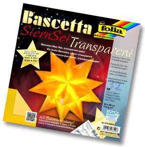 Bastelset Bascetta Stern gelb FOLIA 814/2020 20x20cm