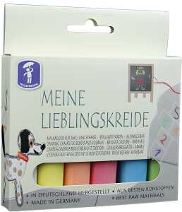 Meine Lieblingskreide Basic - 6 bunte Stangen