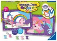 Malen nach Zahlen Bild Junior Bunte Einhornwelt -...