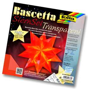 Bastelset Bascetta Stern orang FOLIA 840/2020 20x20cm