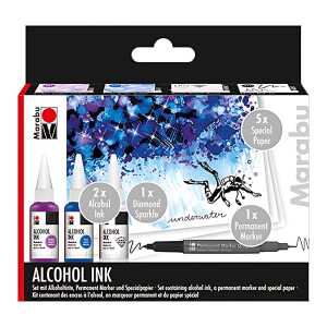 Alkoholtinte Set Underwater 3x 20ml - Amethyst, Enzian Diamond Sparkle