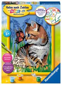Malen nach Zahlen Bild 180x240mm Katze