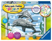 Malen nach Zahlen Bild 180x130mm Delfine - Ravensburger...