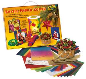 Bastelpapier-Koffer 110 Teile,Herbst/Weihn.
