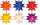 Bastel-Set Bascetta-Stern 30x30cm 32 Blatt Violett
