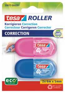Korrekturroller mini 2er Set ecoLogo 6m:5mm