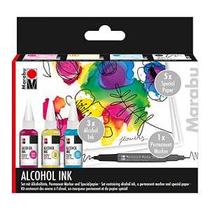 Alkoholtinte Set Flowers 3x 20ml - Amethyst, Enzian Diamond Sparkle