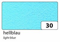 Bastelfilz 20x30cm 150g 10 Bogen Hellblau