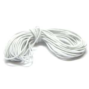 GLOREX Hutgummi weiss 0,6mm 5m