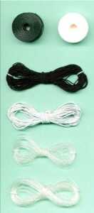 GLOREX Hutgummi schwarz 0,6mm 5m