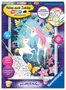 Malen nach Zahlen Bild Einhornmagie