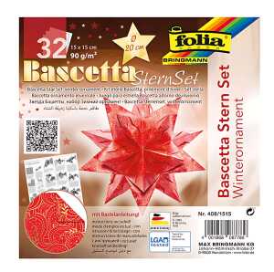 Bascetta Stern Set 15x15cm,32Bl.Ornam.ro/go