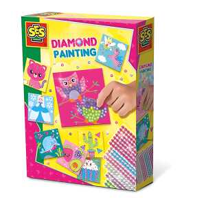 Diamantenbilder Set beklebbare Tierbildkarten selbstklebende Diamanten