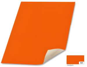 Plakatkarton 48x68 mandarin FOLIA 65151 380g