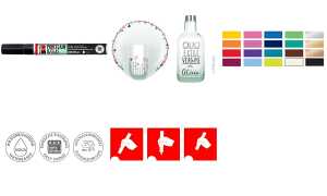 Porcelain & Glas Painter Enzian,1-2 mm Spitze