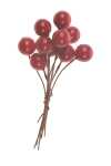 Beeren rot am Draht 2 Bund 9mm