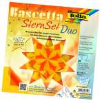Bastel-Set Bascetta-Stern 20x20cm 32 Blatt Gel/Oran