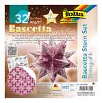 Bascetta Stern Set 20x20cm,32Bl.Stern li/sil