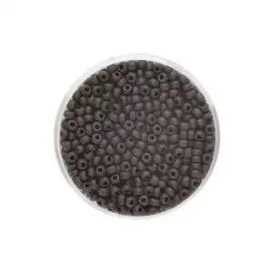 Rocailles 2,6mm, 17g matt-schwarz