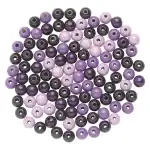 Holzperlen FSC100% 12 mm lila-mix, 28 Stück