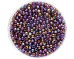 Rocailles 2,6mm, 17g Rainbow lila