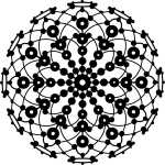 Silhouette Schablone Lace Rosette, 30 x 30 cm