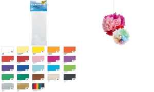 Blumenseide 50x70cm grau FOLIA 91080 20g 5Bg