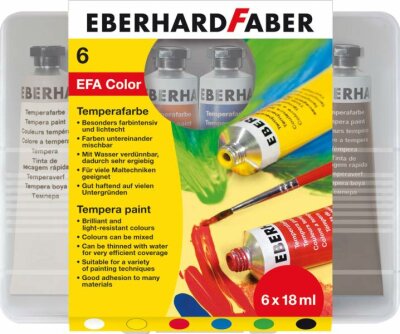 Tempera Tuben 6er Etui 18ml