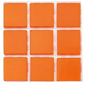 Poly-Mosaic 10x10mm 63St orange