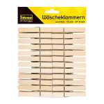 Idena Wäscheklammern 73mm 24 Stück aus Holz