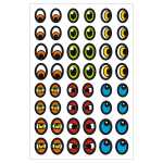 Ursus STICKER "AUGEN"BUNT 100 PAARE SORTIERT