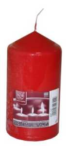 IDENA Stumpenkerze rot 70x130mm