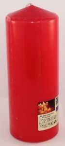 IDENA Stumpenkerze 80x200mm rot