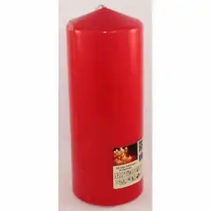 IDENA Stumpenkerze 80x200mm rot