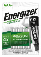 ENERGIZER Akku Rechargeable Power Plus Micro AAA 1,2Volt...