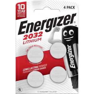 ENERGIZER Knopfzellen-Batterie Lithium CR2032 3,0Volt - 4 Stück