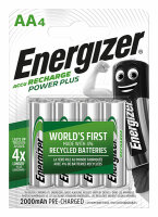 ENERGIZER Akku Rechargeable Power Plus Mignon AA 4...