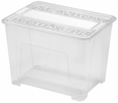 TexBox transparent+Deckel 39 x 28 x 27,2cm