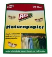 Kleidermottenpapier 20 Blatt