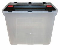 Ordnungsbox transp. 30L 31x42x34cm, mit Deckel -...