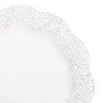 DEMMLER Spitzenpapier Rose weiß 17cm 24St rund